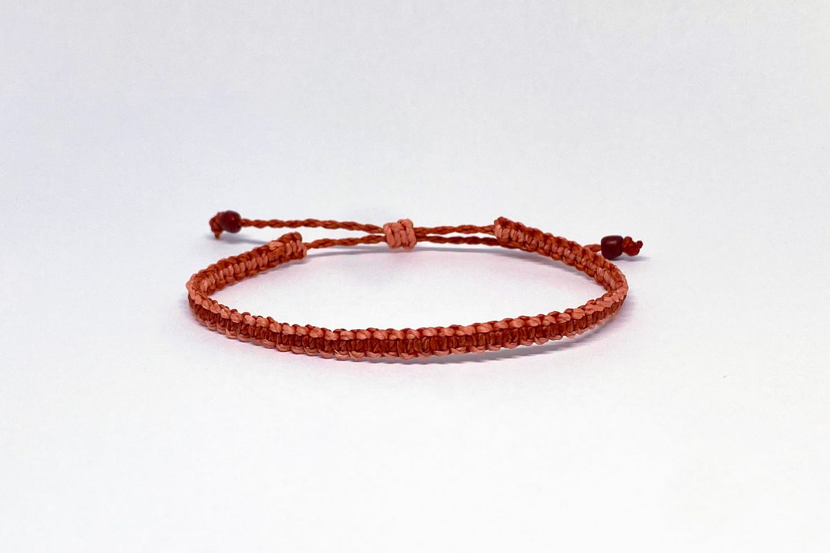 Variante di colore del Friendship Bracelet Bicolor Reef Knot