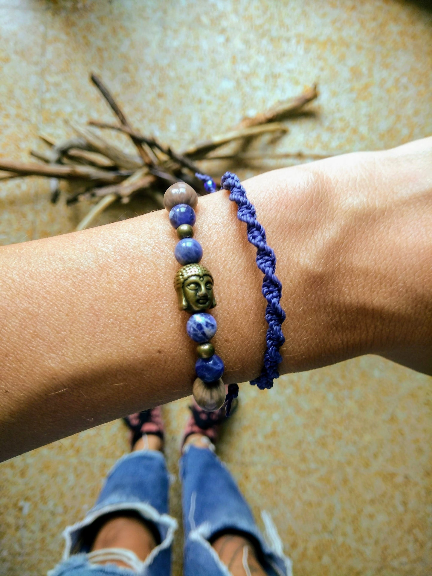 Buddha bracelet Sodalite