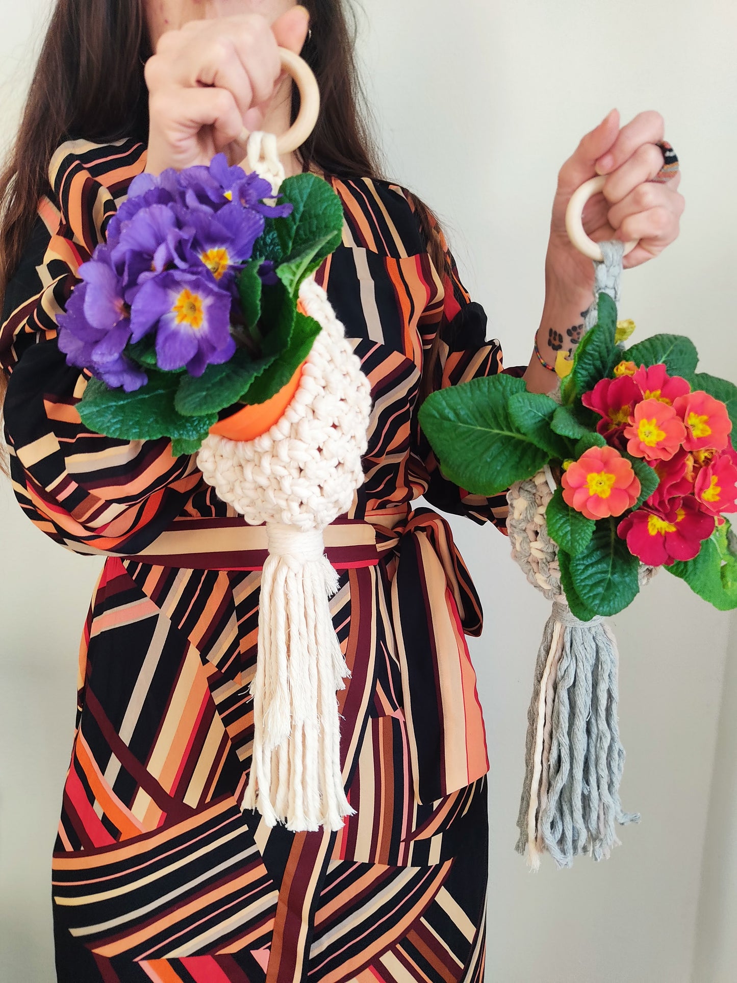 Nido - Sospensione per piante a macramé (+ colori)