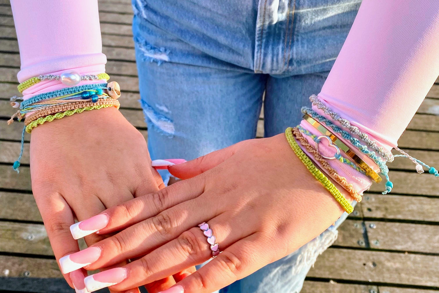 Spring love - Set of 4 bracelets