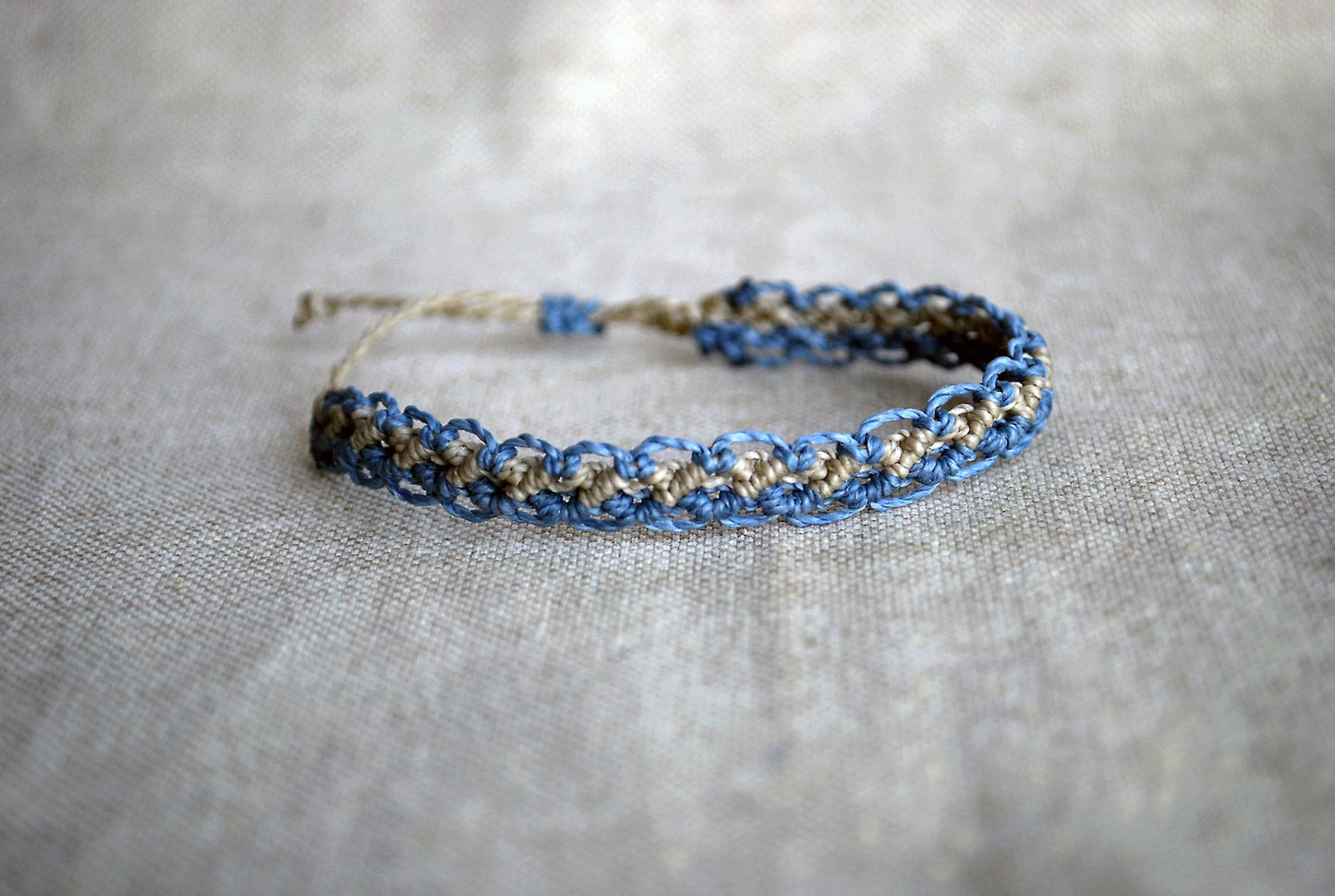 bracciale pizzo grigio perla - grigio azzurro