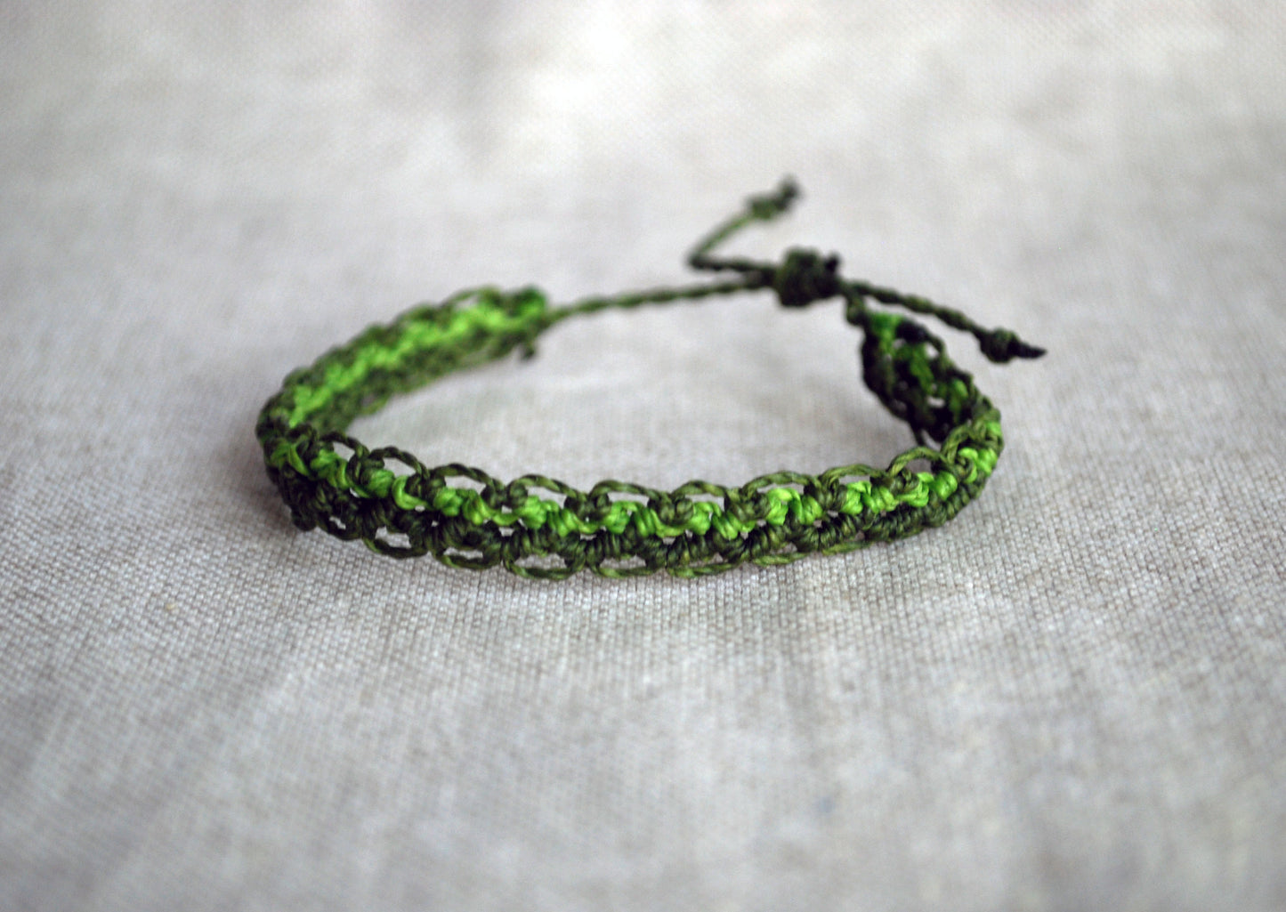 braccale pizzo verde lime e militare