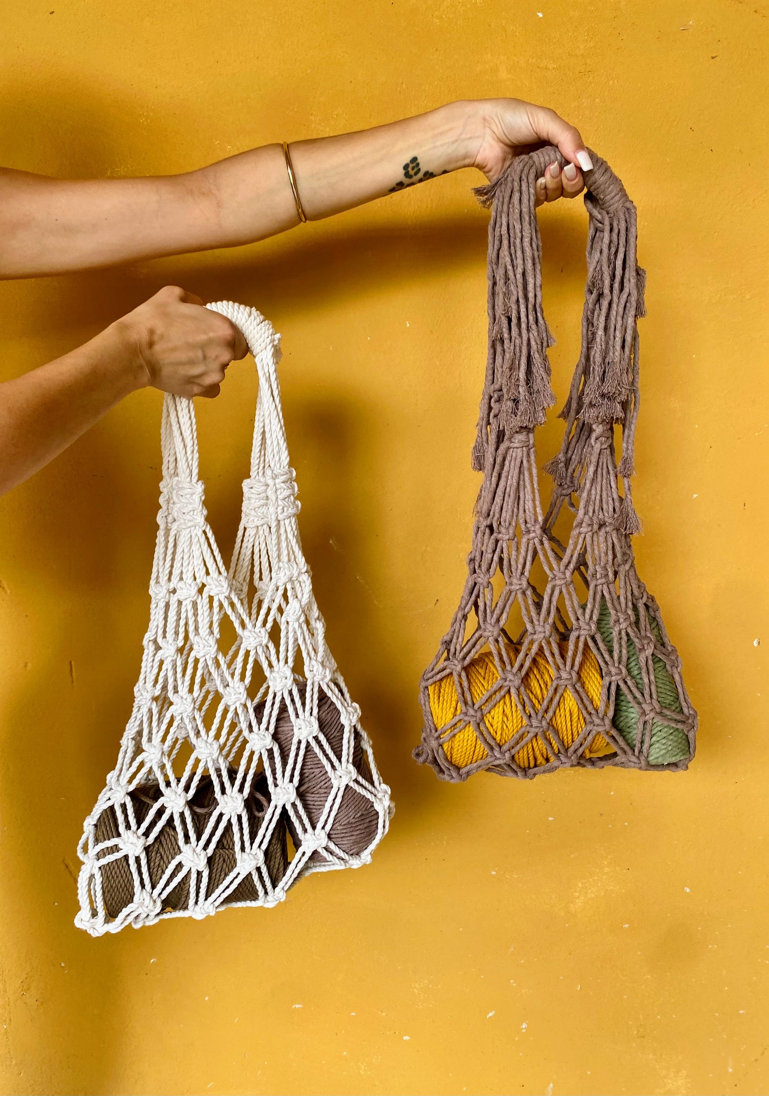 borse a rete foto x corso macrame