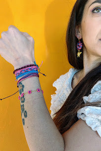 Magenta & blu bracelet pack