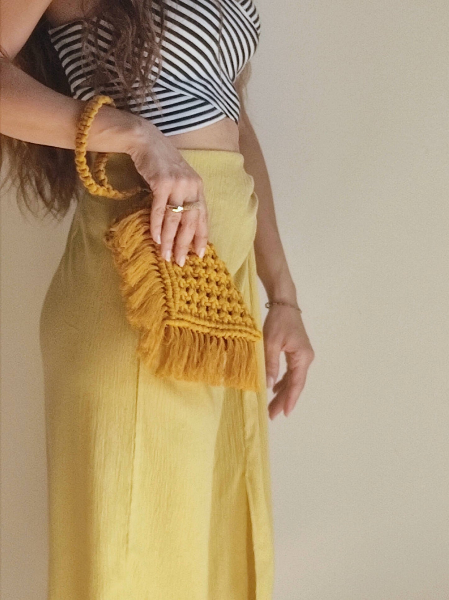 Mini pochette a busta in cotone (+ colori)