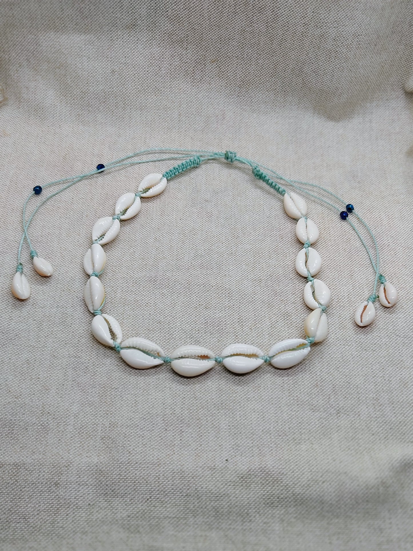 Turquoise Cowrie Shell Choker (+ Colors)