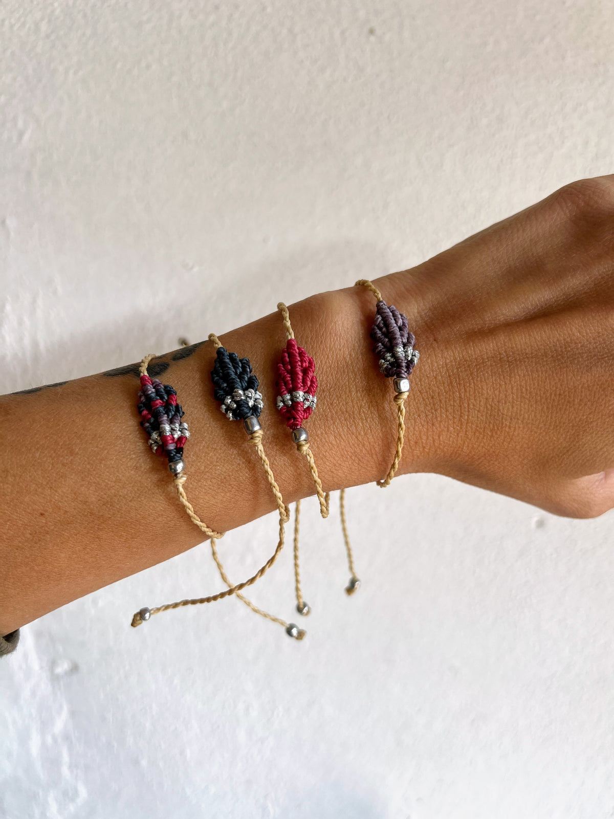 Braccialetti collezione foglie d'autunno colori freddi