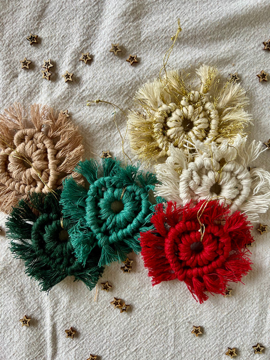 Ornamento cuore a macramè (+ colori)