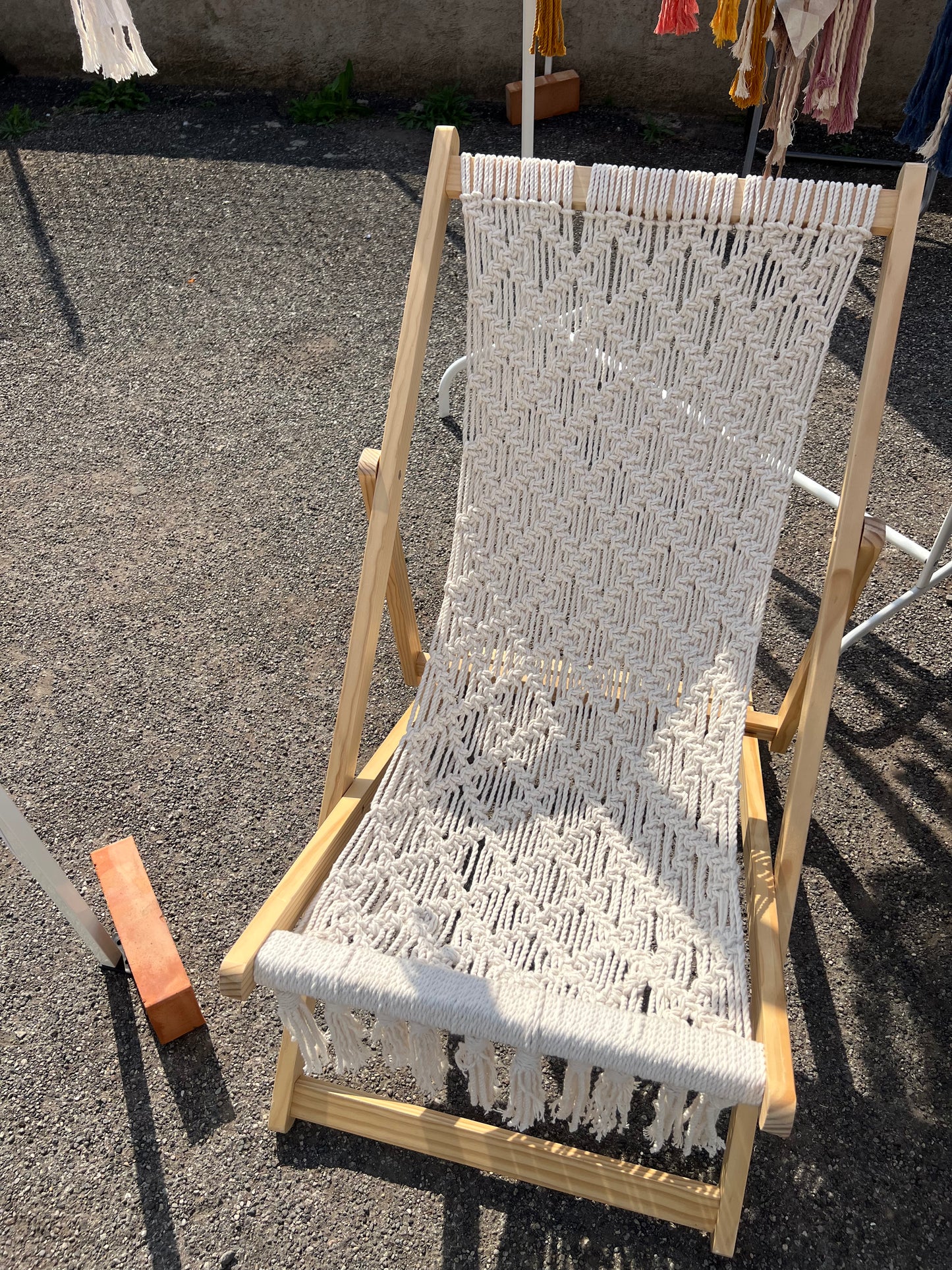 Sdraio a macramè - personalizzabile