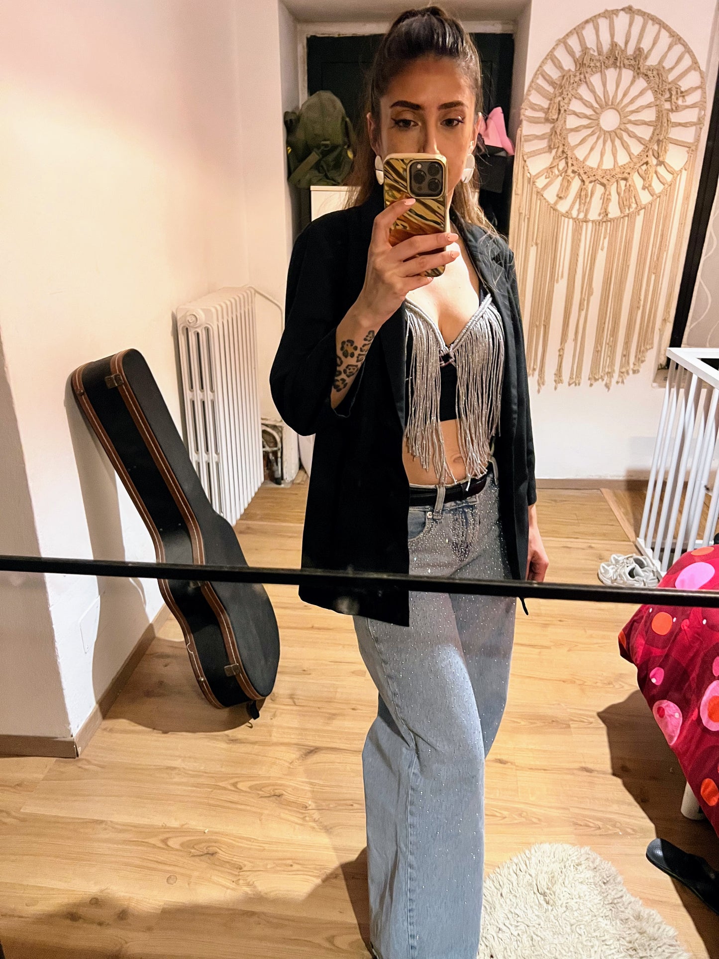 SELENA - top a macramé lavorato a mano - segue la luce, resta elegante 🌙