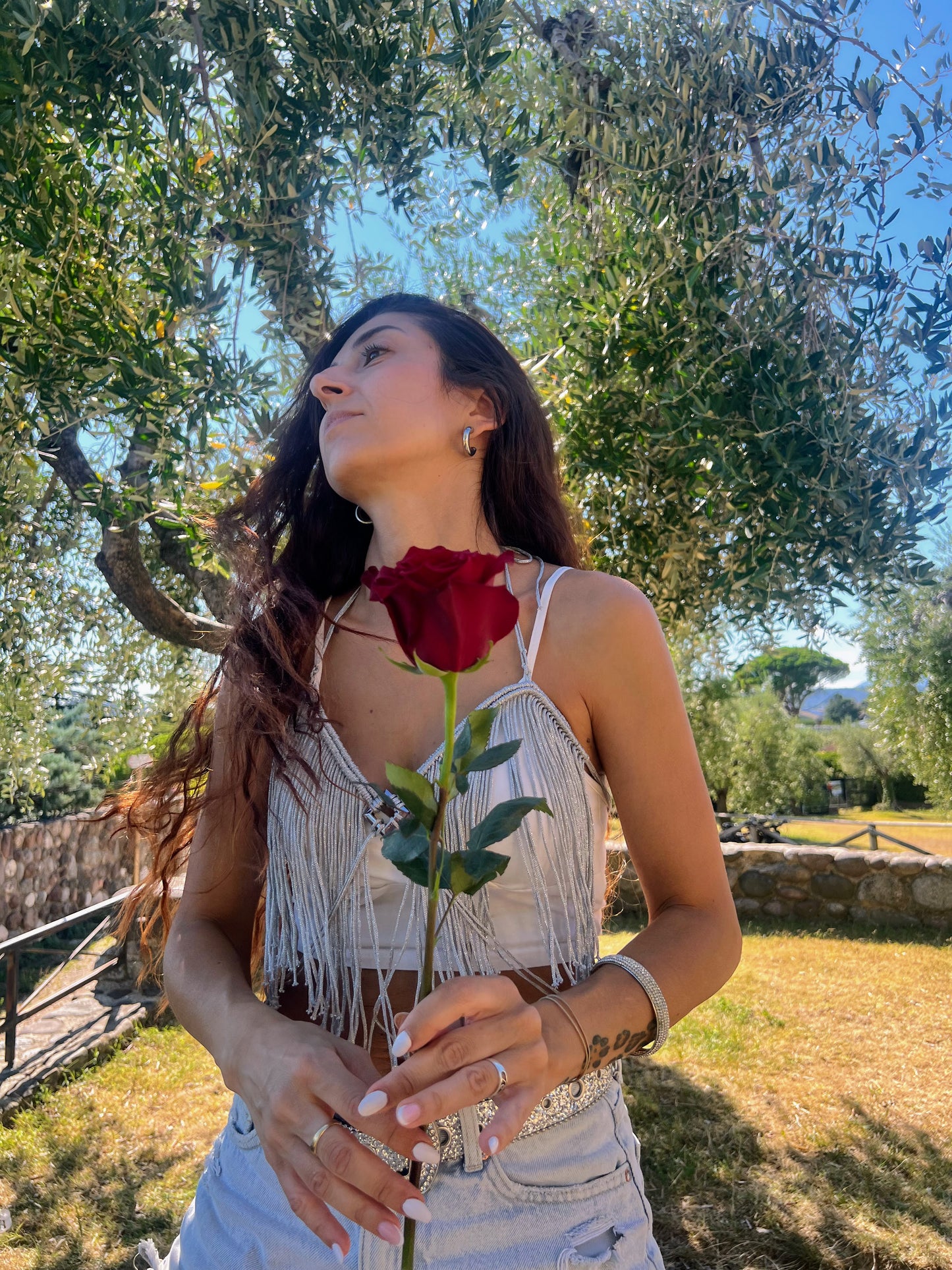 SELENA - top a macramé lavorato a mano - segue la luce, resta elegante 🌙