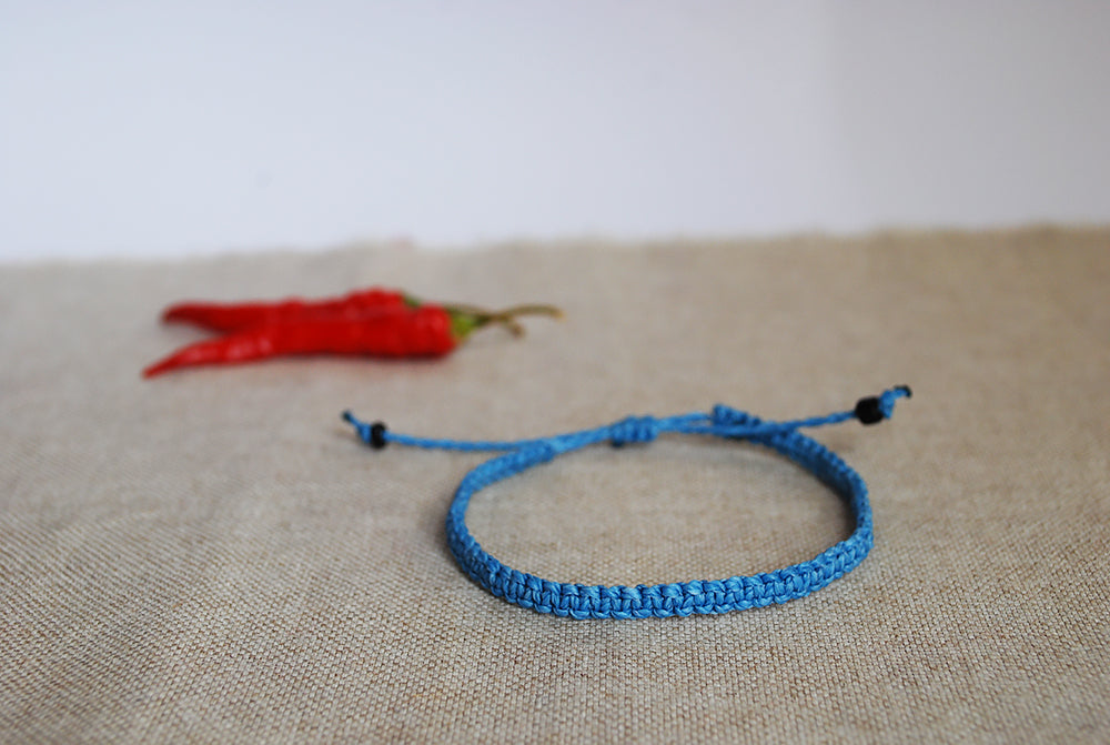 Friendship bracelet blu (+ colori)