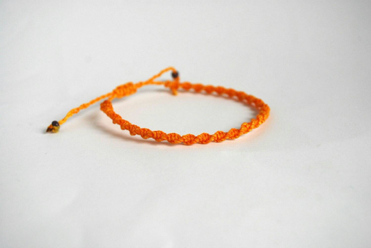 braccialetto mandarino arancio chiaro twisted